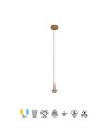 ANDRÓMEDA * Colgante LED 5W 3000K W/T Cristal